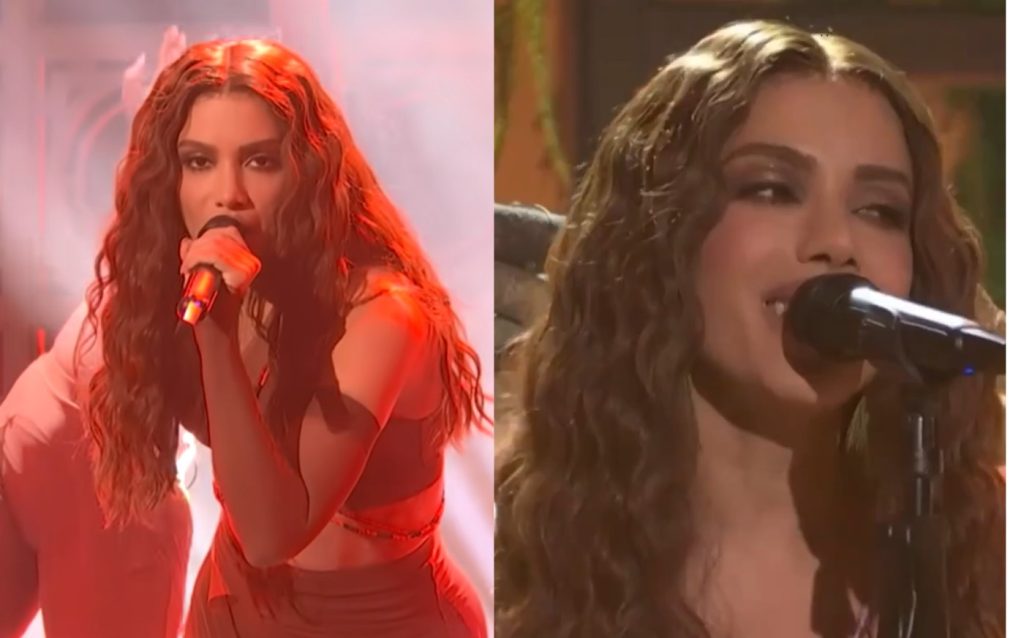 Anitta canta clássico do Olodum em espanhol e apresenta parceria com Shakira no ‘SNL’; veja vídeo